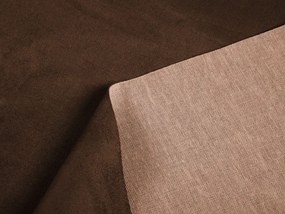 Biante Obdĺžnikový obrus/imitácia brúsenej kože Alcantara ALC-013 Hnedý 50x100 cm