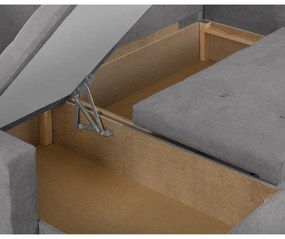 Rozkládací rohová sedací souprava FELIX Světle Šedá