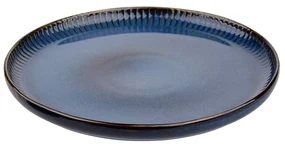 Altom Porcelánový dezertný tanier Reactive Stripes modrá, 20,5 cm