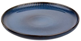 Altom Porcelánový dezertný tanier Reactive Stripes modrá, 20,5 cm