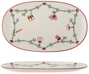 Bloomingville Servírovací tanier Yule Nature Oval 38,5 cm