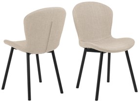 FIORA Béžové (Látka Basel 24) - MODERNÁ ČALÚNENÁ STOLIČKA DO OBÝVAČKY/ JEDÁLNE LOFT