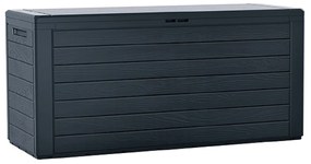 PROSPERPLAST Záhradný box Woodebox antracit 116 cm - 280L