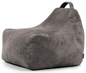 Tmavosivý menčestrový detský sedací vak Game Amuse – SLOWDOWN