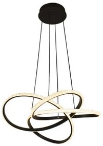 LED stmievateľný luster na lanku LED/95 W/230 V 3000–6500 K, priemer 57 cm + diaľkové ovládanie