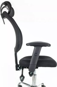 Čierne kancelárske kreslo FLEXISEAT Q-118RC