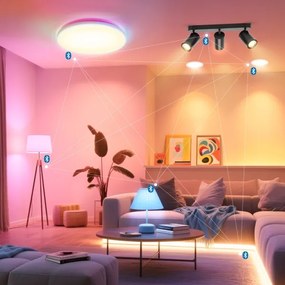 Aigostar - LED RGBW stmievateľné bodové svietidlo MESH 3xLED/4,9W/230V 2700-6500K biela+DO