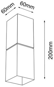 Shilo 7468 - Nástenné svietidlo NEMURO 1xG9/15W/230V biela