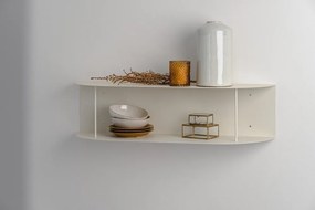 Béžová poschodová kovová polica 80 cm Lina – noo.ma