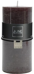 Sviečka bez vône „Cylinder Black", ø 7, výš. 15 cm
