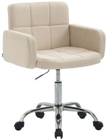 Design-Shop Pracovná stolička L.A. látka - Krémová