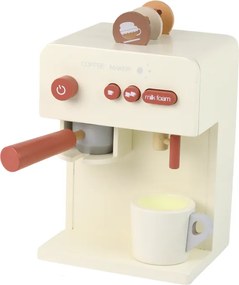LEAN Toys Drevený kávovar hračka so šálkou