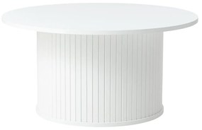 Biely okrúhly konferenčný stolík Nola – Unique Furniture