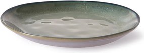 Tyrkysovo šedý ručne tvarovaný dezertný tanier Home Chef - 20 * 19 * 2,3 cm
