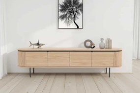 Moderný TV stolík Dalvik dubová dyha 200cm