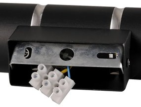 Nástenné svietidlo BAMBOO 2xGU10/10W/230V čierna