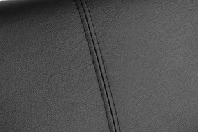 Kožené kreslo Fabio, čierná