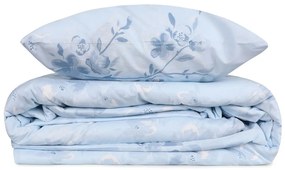 Svetlomodré obliečky na jednolôžko z bavlny Renforcé 140x200 cm Elena – Mijolnir