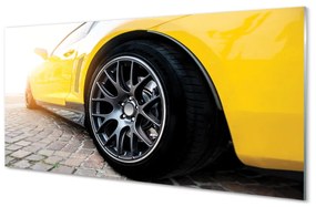 Obraz plexi Žlté auto 125x50 cm
