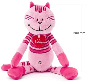 Lumpin Mačka Rosalie, stredná - ružová, 38cm
