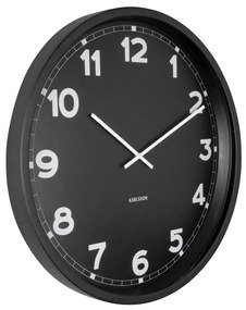 Nástenné hodiny New Classic Karlsson KA5848, čierna 60cm