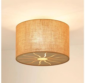 Brilagi - Prisadený luster COUNTRY ROLLER 1xE27/15W/230V pr. 50 cm béžová