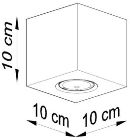 Sollux SL.0493 - Bodové svietidlo QUAD 1xGU10/10W/230V drevo