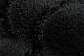 Sada kúpeľňových koberčekov SUPREME STONES kamienky, čierna