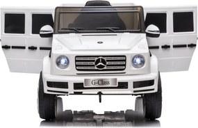 LEAN CARS Elektrické autíčko Mercedes G500 LED MP3 diaľkové ovládanie biele