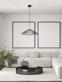 LED čierny moderný luster Brume 60