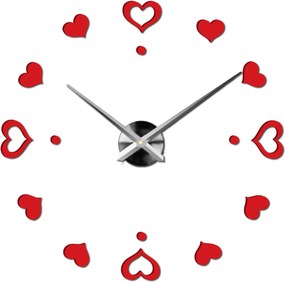 SENTOP | Nástenné hodiny ako obraz moderné hodiny vyrobené z plastu 12S046-S-Wall clock HEU- analógové