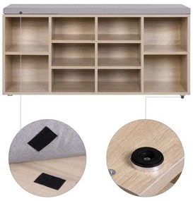 Botník VOREN hnedá/šedá