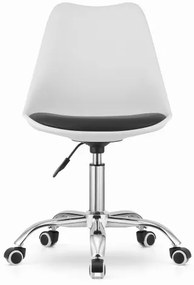 Bestent Kancelárska stolička bielo-čierna BASIC