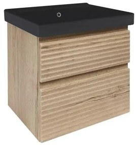 Kúpeľňová skrinka s umývadlom Naturel Savona 58x53x45 cm dub mat SAVONA260DHU1B, 1 ks