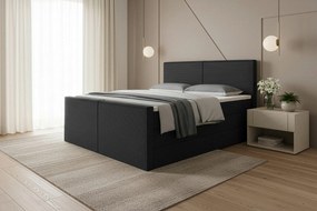 XXXLutz BOXSPRINGOVÁ POSTEĽ, 160/200 cm, čierna Livetastic - Online Only spálne - 001814000305