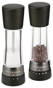 Cole&amp;Mason - Sada mlynčekov na soľ a korenie DERWENT 2 ks 19 cm buk/čierna