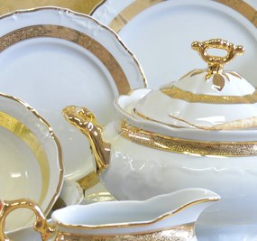 Thun obedová súprava Maria Louise zlatá 27-dielná