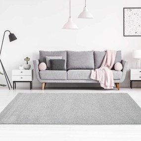 Dekorstudio Moderný koberec MODA SOFT - Sivý Rozmer koberca: 80x150cm