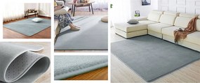 Koberec Polar – sivý jednofarebný obdĺžnik pre moderný interiér Rozmer: 200x300 cm