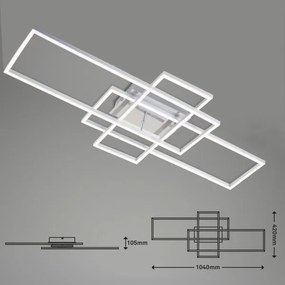 Brilo - LED Stmievateľný prisadený luster FRAME LED/51W/230V chróm + DO