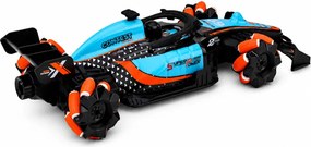 LEAN Toys Diaľkovo ovládané pretekárske auto RC, otočenie o 360°, pohon 4WD, svetlá, dym, mierka 1:10