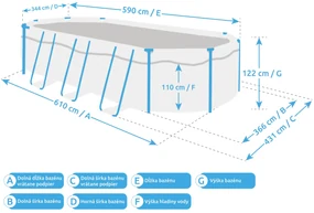Marimex | Bazén Florida SWING 6,10x3,66x1,22m s kartušovou filtráciou a príslušenstvom - motív Tmavé drevo | 10340311