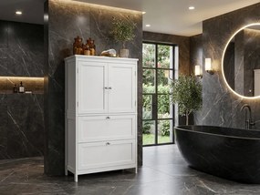 Kúpeľňová skrinka LAVORANO 110x60 cm, biela