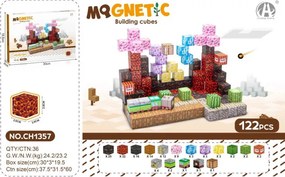 Magnetická stavebnica MAGNETIC Lávový svet, 122 dielikov