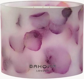 Ručne vyrobená vonná sviečka's 3 knôtmi Botanica (Rose)