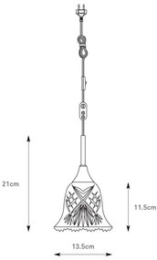 Markslöjd 109012 - Závesný luster LUNA na lanku 1xE14/40W/230V matný chróm
