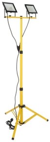LED Reflektor so stojanom TIGRA 2xLED/50W/230V 4000K IP54 čierna/žltá