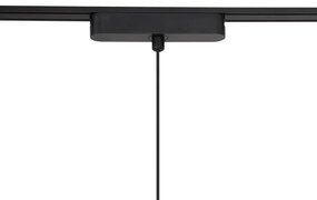 Moderný koľajnicový systém s 6 čiernymi závesnými svetlami 1-fázový - Magnetic Vance