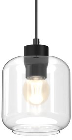 Závesné svietidlo Sombra, 1x transaprentné sklenené tienidlo, b