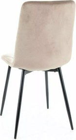 SI Stolička Tom Velvet tmavá béžová